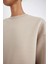 Boxy Fit Bisiklet Yaka Kalın Basic Düz Sweatshirt B8568AX24WN 10