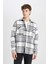 Regular Fit Kareli Oduncu Flanel Uzun Kollu Gömlek D6027AX24AU 9
