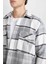 Regular Fit Kareli Oduncu Flanel Uzun Kollu Gömlek D6027AX24AU 11