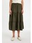 Regular Fit Beli Lastikli Belmando Kiloş Midi Etek 7