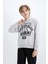 Erkek Çocuk 2'li Takım Kapüşonlu Baskılı Sweatshirt Beli Lastikli Eşofman Altı D4746A824WN 15