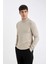 Standart Fit Normal Kesim Yarım Balıkçı Yaka Jakarlı Triko Kazak D2943AX24AU 11