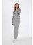 Slim Fit Dar Kesim Beli Lastikli Basic Düz Yırtmaçlı Maxi Triko Etek D5390AX24AU 10