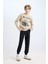 Erkek Çocuk 2'li Takım Baskılı Sweatshirt Beli Lastikli Jogger Eşofman Altı D3567A824WN 10