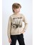 Erkek Çocuk 2'li Takım Baskılı Sweatshirt Beli Lastikli Jogger Eşofman Altı D3567A824WN 12