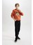 Erkek Çocuk 2'li Takım Kaplan Baskılı Kapüşonlu Sweatshirt Beli Lastikli Jogger Eşofman Altı D3559A824WN 9