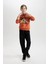 Erkek Çocuk 2'li Takım Kaplan Baskılı Kapüşonlu Sweatshirt Beli Lastikli Jogger Eşofman Altı D3559A824WN 10