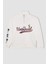 Coool Disney Mickey & Minnie Oversize Geniş Kalıp Fermuarlı Dik Yaka Baskılı Kalın Beyaz Sweatshirt D5958AX24WN 13