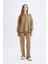 Regular Fit Bisiklet Yaka Basic Düz Sweatshirt Tunik D4800AX24AU 7