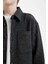 Erkek Çocuk Oversize Geniş Kalıp Polo Yaka Uzun Kollu Antrasit Gömlek D5990A824WN 11