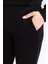 Regular Fit Rahat Kalıp Basic Düz Fitilli Çift Cepli Casual Siyah Pantolon B0044AX24AU 11