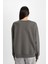 Relax Fit Bisiklet Yaka Baskılı İnce Sweatshirt D5925AX24AU 12