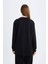 Regular Fit Bisiklet Yaka Basic Düz Siyah Sweatshirt Tunik D4598AX24AU 12