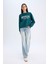 Regular Fit Bisiklet Yaka Baskılı İnce Sweatshirt D5928AX24AU 9