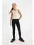 Kız Çocuk Standart Boy Siyah Basic Düz Tayt D4068A824WN 7