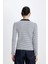 Slim Fit Dar Kesim Polo Yaka Düğmeli Çizgili Fitilli Kaşkorse Uzun Kollu Tişört D5140AX24AU 11