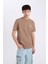 %100 Pamuk Regular Fit Bisiklet Yaka Baskılı Kısa Kollu Tişört D5564AX25SP 8