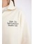 Regular Fit Baskılı Yarım Fermuarlı Dik Yaka Kalın Sweatshirt D5298AX24AU 9