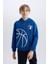 Erkek Çocuk Kapüşonlu Spor Baskılı Sweatshirt D4346A824WN 10