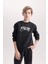 Erkek Çocuk Bisiklet Yaka Sırt Baskılı Sweatshirt D4352A824WN 8