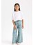 Kız Çocuk Wide Leg Geniş Paça Kargo Cepli Jean Pantolon D6095A824WN 8