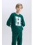 Erkek Çocuk Bisiklet Yaka Baskılı Sweatshirt D4342A824WN 10