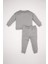 Erkek Bebek 2'li Takım Baskılı İnce Sweatshirt Eşofman Altı D6262A5NS 10
