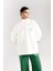 Fit Oversize Geniş Kalıp Polo Yaka Spor Baskılı Sporcu Sweatshirt D1699AX24AU 13