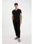 Slim Fit Dar Kesim V Yaka Kısa Kollu Pijama Üstü L4884AZ24WN 8