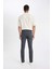 Pantolon Slim Fit Dar Kesim Cepli Dar Paça C9436AX24AU 12