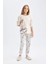 Kız Çocuk Pijama Takımı Baskılı Uzun Kollu Üst Uzun Alt D6056A824AU 9