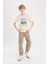 Erkek Çocuk Kargo Cepli Standart Paça Gabardin Jogger Pantolon D6314A825SP 8