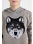 Erkek Çocuk Kapüşonlu Baskılı Sweatshirt B2076A824WN 9