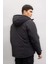 Regular Fit Kapüşonlu Fermuarlı Cepli Mont D6010AX24WN 14