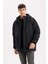 Regular Fit Kapüşonlu Fermuarlı Cepli Mont D6010AX24WN 18