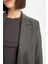 Oversize Geniş Kalıp Ceket Yaka Düğmeli Basic Düz Blazer Ceket D5869AX24AU 11