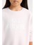 Kız Çocuk Oversize Geniş Kalıp Bisiklet Yaka Sırt Baskılı İçi Yumuşak Tüylü Sweatshirt D4297A824WN 17
