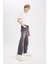 Erkek Çocuk Loose Fit Düz Paça Basic Düz Jean Pantolon D6489A825SM 9