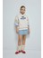 Kız Çocuk Oversize Geniş Kalıp Kapüşonlu Baskılı İçi Yumuşak Tüylü Sweatshirt D4296A824WN 11