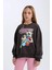 Kız Çocuk PowerPuff Girls Oversize Geniş Kalıp Bisiklet Yaka Sweatshirt D2823A824WN 7