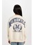 Kız Çocuk Oversize Geniş Kalıp Bisiklet Yaka Baskılı Sweatshirt D4383A824WN 10
