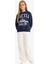 Kız Çocuk Relax Fit Bisiklet Yaka Baskılı Sweatshirt D4384A824WN 10