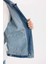%100 Pamuk Polo Yaka Cepli Fermuarlı Denim Ceket D5884AX24AU 11