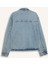 %100 Pamuk Polo Yaka Cepli Fermuarlı Denim Ceket D5884AX24AU 15