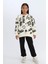 Kız Çocuk 2'li Takım Desenli Sweatshirt Beli Lastikli Eşofman Altı 7