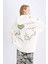 Coool Oversize Geniş Kalıp Kapüşonlu Sırt Baskılı Kalın Sweatshirt D6705AX24WN 10