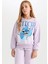 Kız Çocuk Disney Lilo & Stitch Relax Fit Bisiklet Yaka Sweatshirt D2825A824WN 9