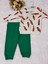 Tuembaby %100 Cotton Kumaş Yumuşak Havuç Desenli Beli Lastikli Uzun Kollu 2 Parça Unisex Bebek Takım 3