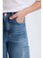 Kız Çocuk Wide Leg Kargo Cepli Geniş Bol Paça Jean Pantolon D4689A824AU 11