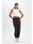 Fit Crop Bisiklet Yaka Modal Sporcu Basic Düz Atlet D6038AX24AU 14